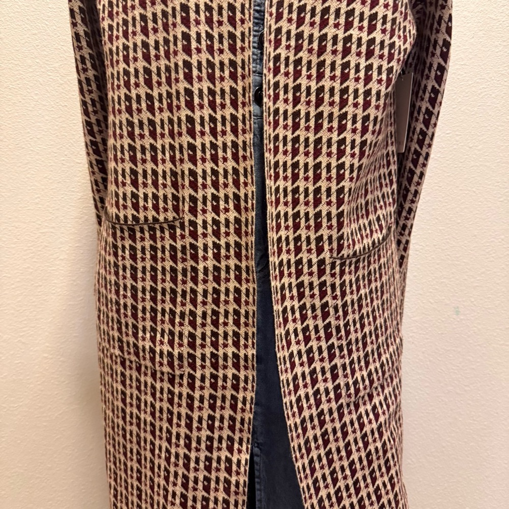 Venini Brown and Black Checkered Cardigan - Picture 12 of 16
